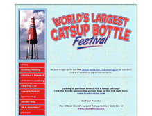 Tablet Screenshot of catsupbottlefestival.com